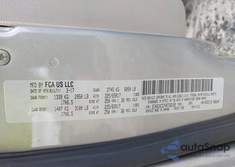 2017 Dodge Grand Caravan Sxt from USA, damaged, VIN 2C4RDGCG7HR726159